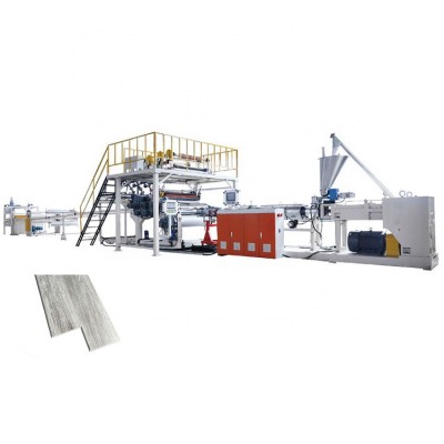 Wood Plastic Pvc Spc Vinyl Floor Making Extrusion Machine