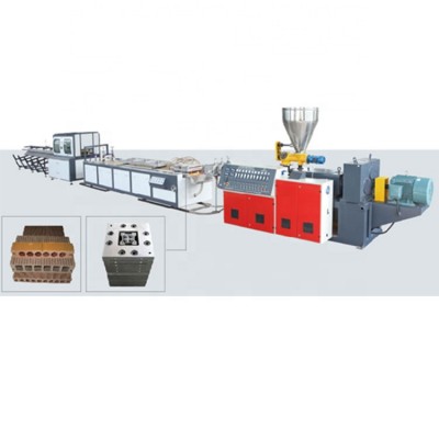 WPC Wood Plastic PE Floor Profiles Machinery Extruder Machine